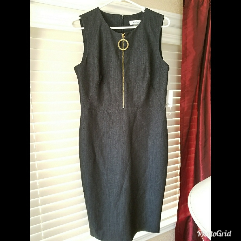 Calvin Klein Denim Shift Dress